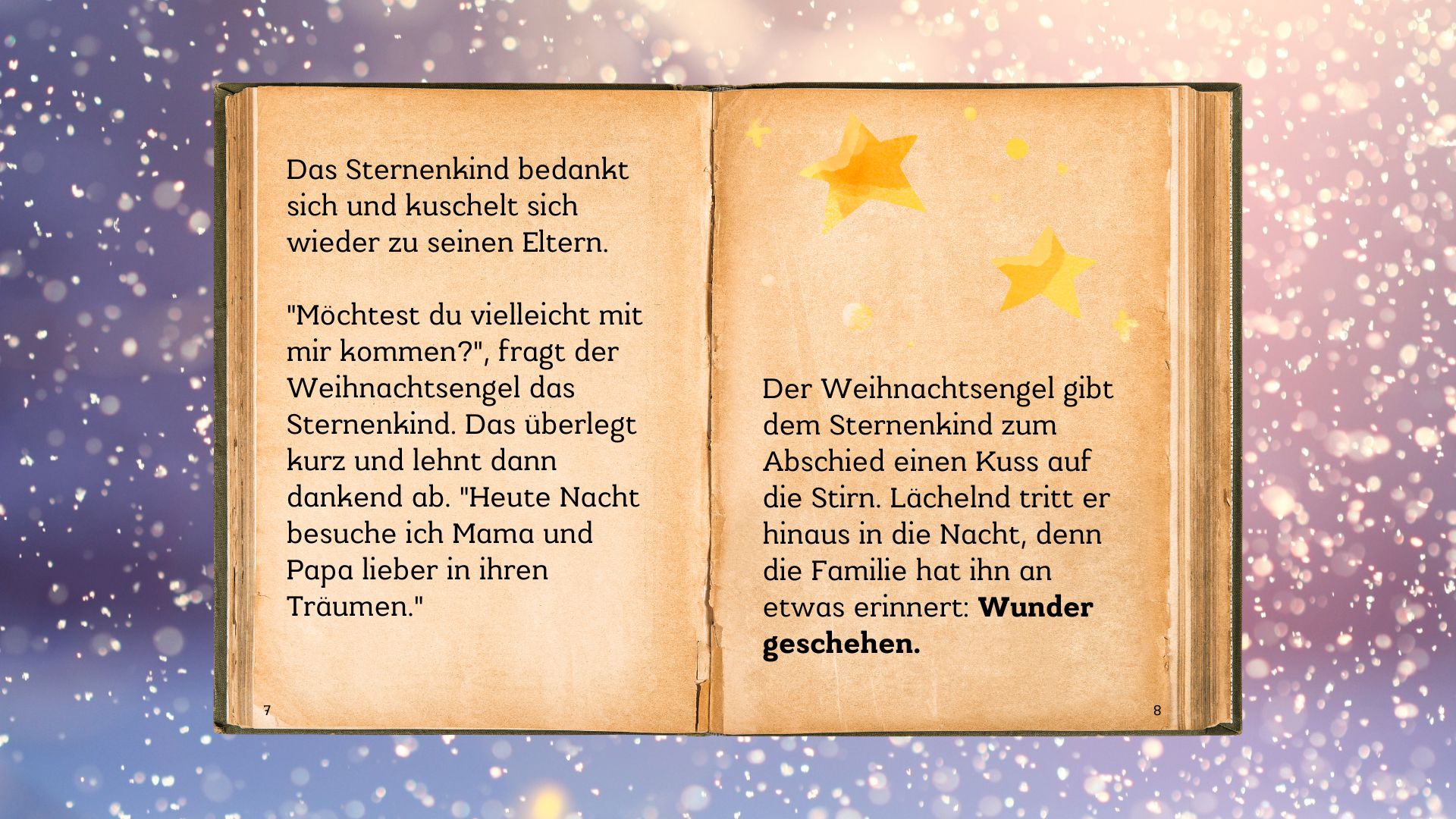 Weihnachtsgeschichte Sternenkind, BVKSG © Canva